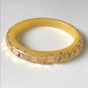 Louis Vuitton Jewelry - Louis Vuitton yellow resin bangle bracelet Louis Vuitton Jewelry - Louis Vuitton yellow resin bangle bracelet